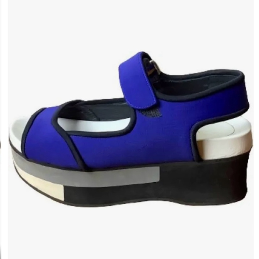 COPY - Marni Blue Color Block Neoprene Sandals